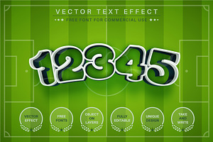 Sport Football Editable Text Effect