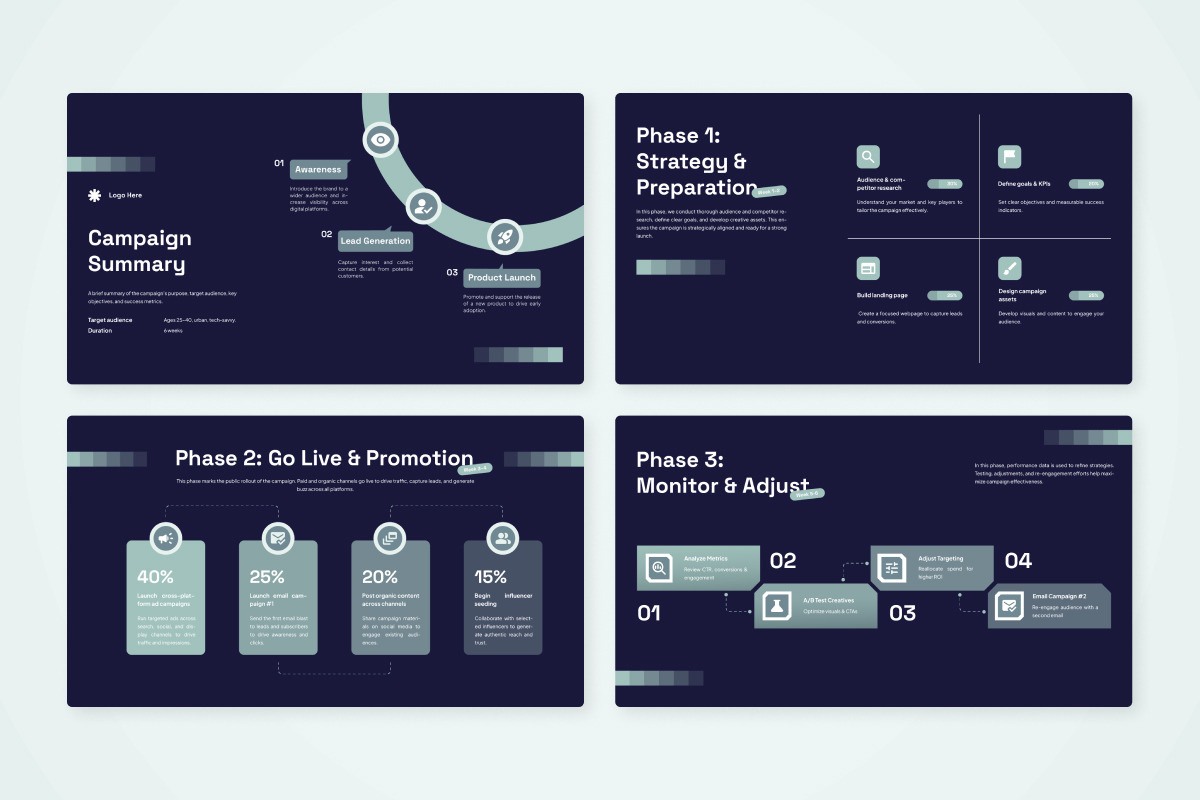 Marketing Campaign Timeline Infograp, a Work Illustration by twinstd (Photo 5 of 5)