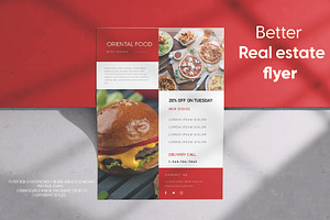 Better fast food flyer template, a Flyer Template by Workhu