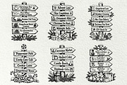 Christmas Signpost SVG Bundle, a Seasonal Illustration by DENIDigitalArtSudio (Thumbnail 4 of 6)