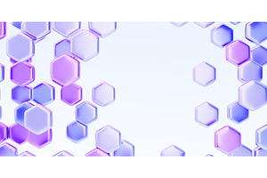 Abstract hexagon pattern 3d, a Technology Illustration by Marozhkastudio