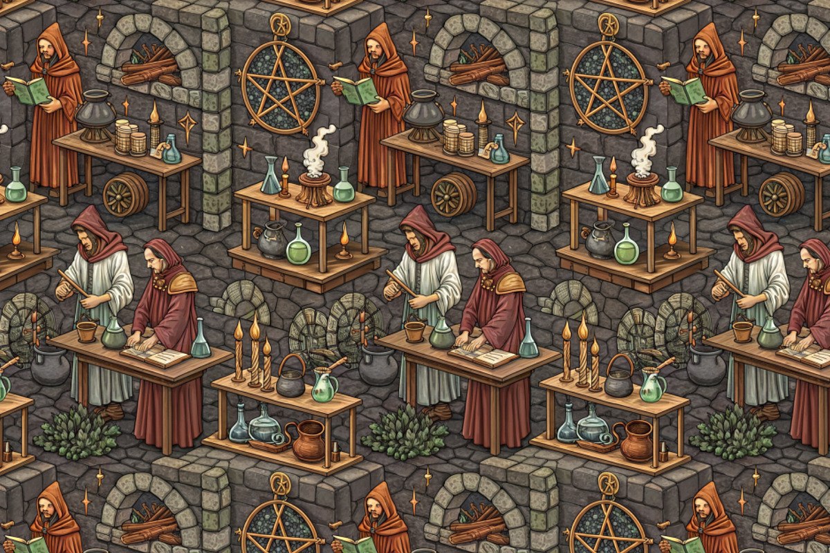 Alchemy Seamless Pattern, a Pattern Graphic by Designs by Helen Trupak (Photo 3 of 8)