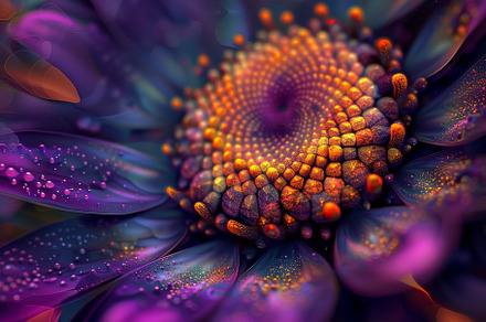 A stunning close-up reveals a vibran, a Photo by Tanuart