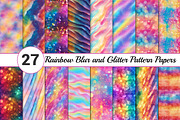 Rainbow Blur and Glitter Pattern Pap, a Pattern Graphic by Canvas Craft (Thumbnail 1 of 3)