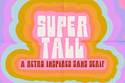 Super Tall - Retro Sans Serif Font, a Sans Serif Font by Dear Darling Design (Thumbnail 6 of 6)