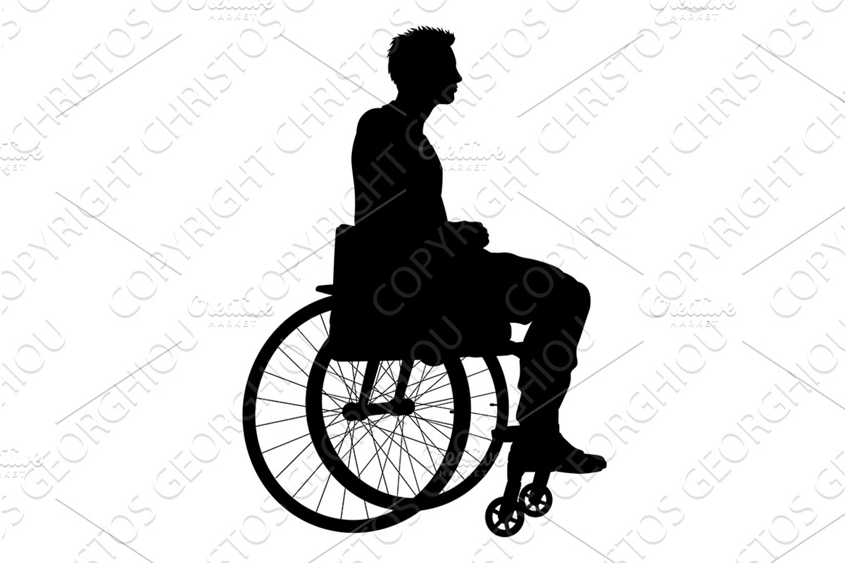 Silhouette of Man Sitting in, a Person Illustration by Christos Georghiou