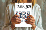Usa floral design patriotic american, an Illustration by CrexoraLab (Thumbnail 2 of 4)