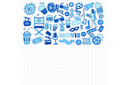 It's movie time! On notebook paper, a Texture Illustration by Art Loft (Thumbnail 10 of 16)