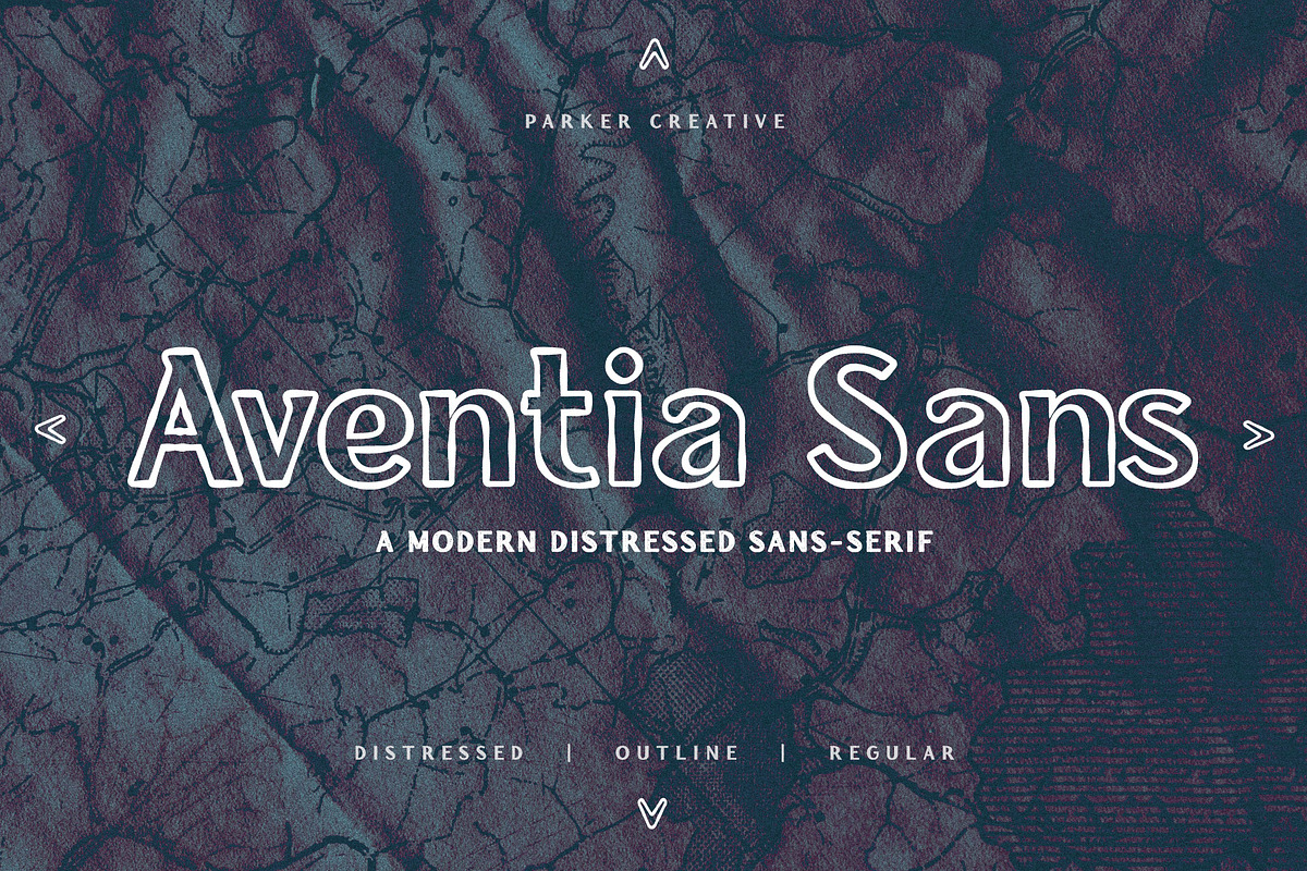 Aventia Sans - Modern & Distressed, a Sans Serif Font by Parker Creative (Photo 1 of 5)