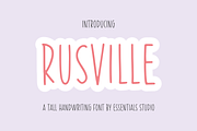 RUSVILLE, a Font by Essentials Studio (Thumbnail 1 of 8)