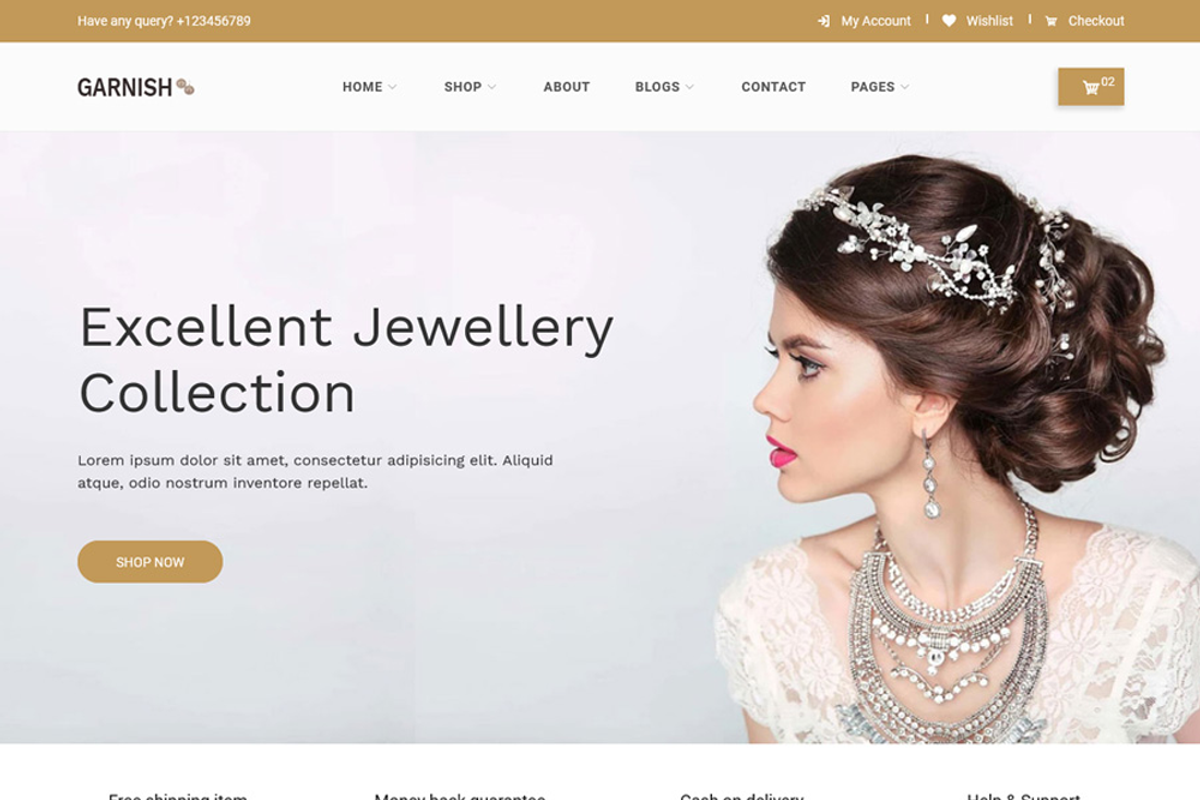Garnish Jewllery Shop HTML Template, a HTML Template by techboot (Photo 6 of 7)