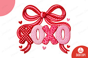 Xoxo Coquette Bow Valentine Png, an Illustration by Dream Creation (Thumbnail 3 of 4)