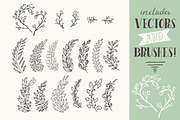 Whimsical Laurels & Wreaths Clipart!, an Object Graphic by The Pen and Brush (Thumbnail 2 of 3)