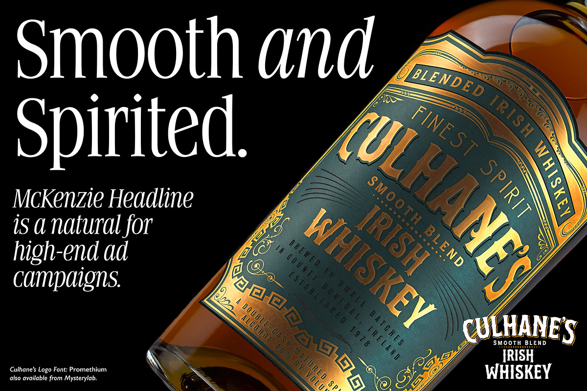 McKenzie Headline Nineties Font, a Serif Font by Mysterylab Designs (Photo 4 of 9)