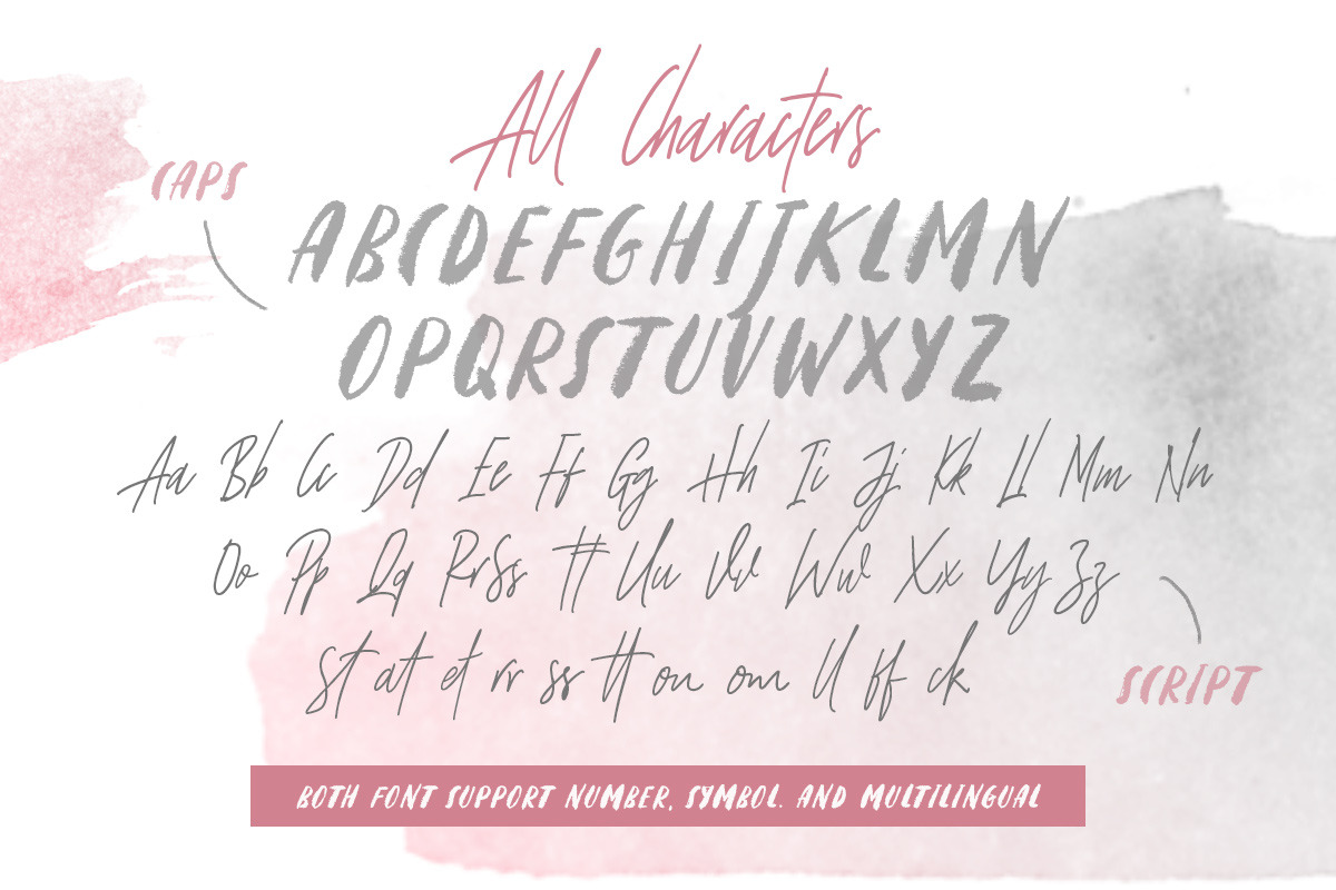Strong Heart - Font Duo, a Script Font by Sarid Ezra (Photo 10 of 10)