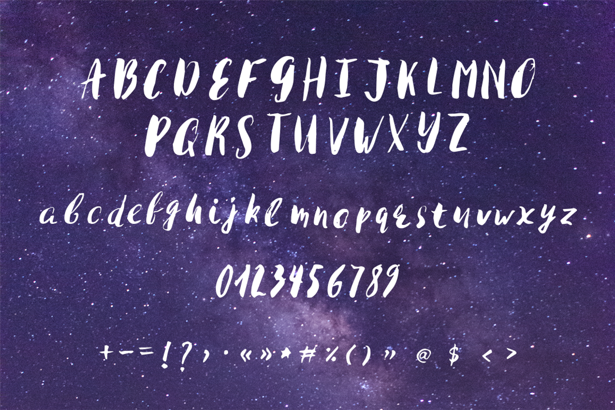 Kosmos - modern brush script preview 2