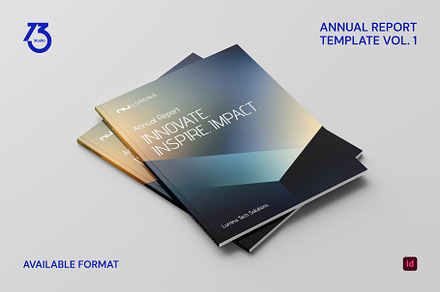 Annual Report Template Vol. 1, a Brochure Template by 730 Studio