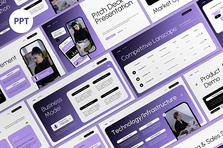 Black Pitch Deck PPT, a Presentation Template by graphicook