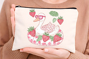 Strawberry Goose Clipart, an Illustration by Digital Artistic99 (Thumbnail 9 of 9)