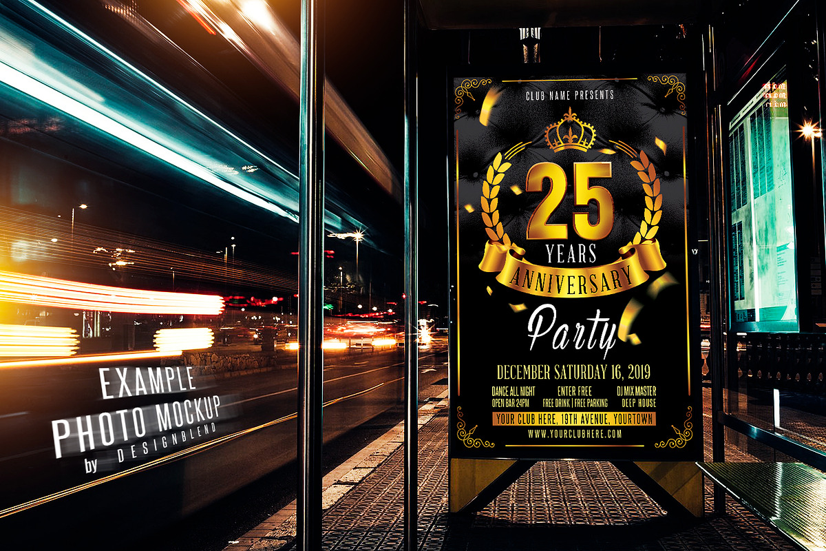 Anniversary Celebration Flyer PSD, a Flyer Template by designblends@gmail.com (Photo 3 of 3)