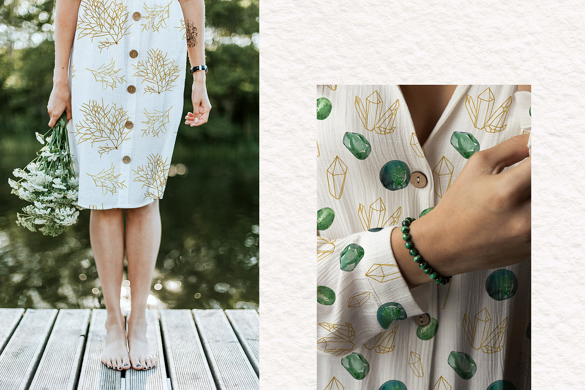 Nephrite Velvet Jade & Gold Textures, an Object Graphic by Catch the Dream Art (Photo 9 of 11)