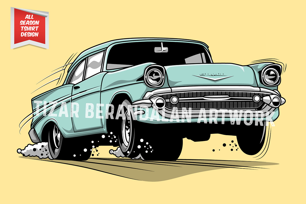 American Bad Ass Car - Chevrolet, an Object Graphic by TizarBerandalan