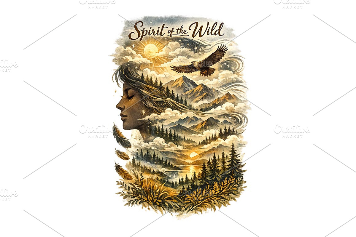 Spirit of the Wild Wall Art, a Background Graphic by LaseredNinja (Photo 3 of 3)