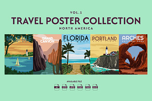 Travel Poster North America Vol.1