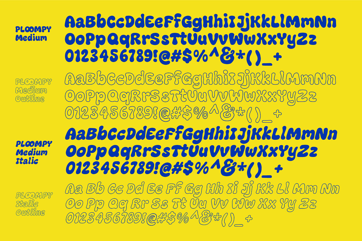 Ploompy - Bold : Display Font, a Sans Serif Font by jackandson (Photo 2 of 10)