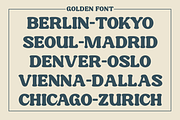 Golden Fat Elegant Modern Retro Font, a Serif Font by roomspace creative lab (Thumbnail 9 of 11)