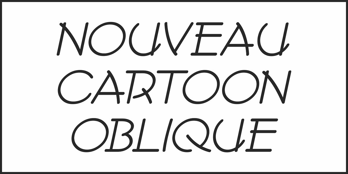 Nouveau Cartoon JNL, a Font by Jeff Levine Fonts (Photo 4 of 5)
