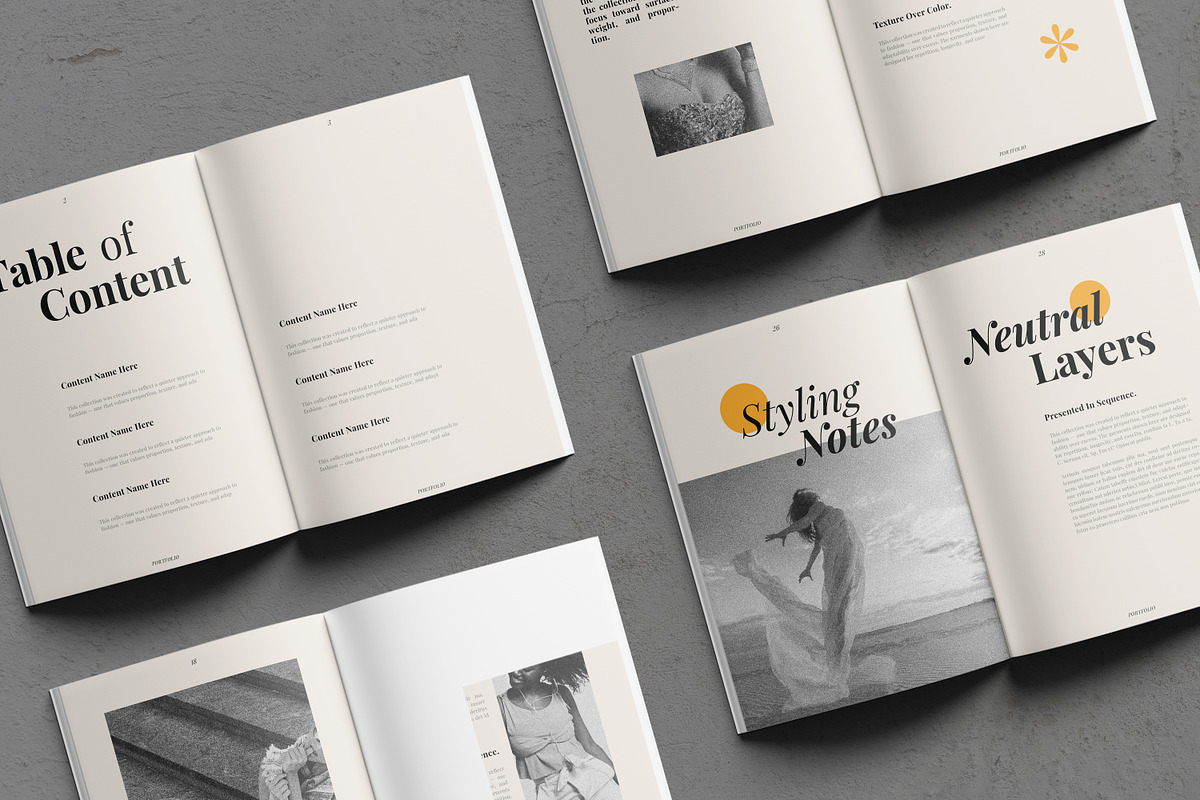 Portfolio Template, InDesign & Canva, a Brochure Template by Artisan Vibes (Photo 5 of 9)
