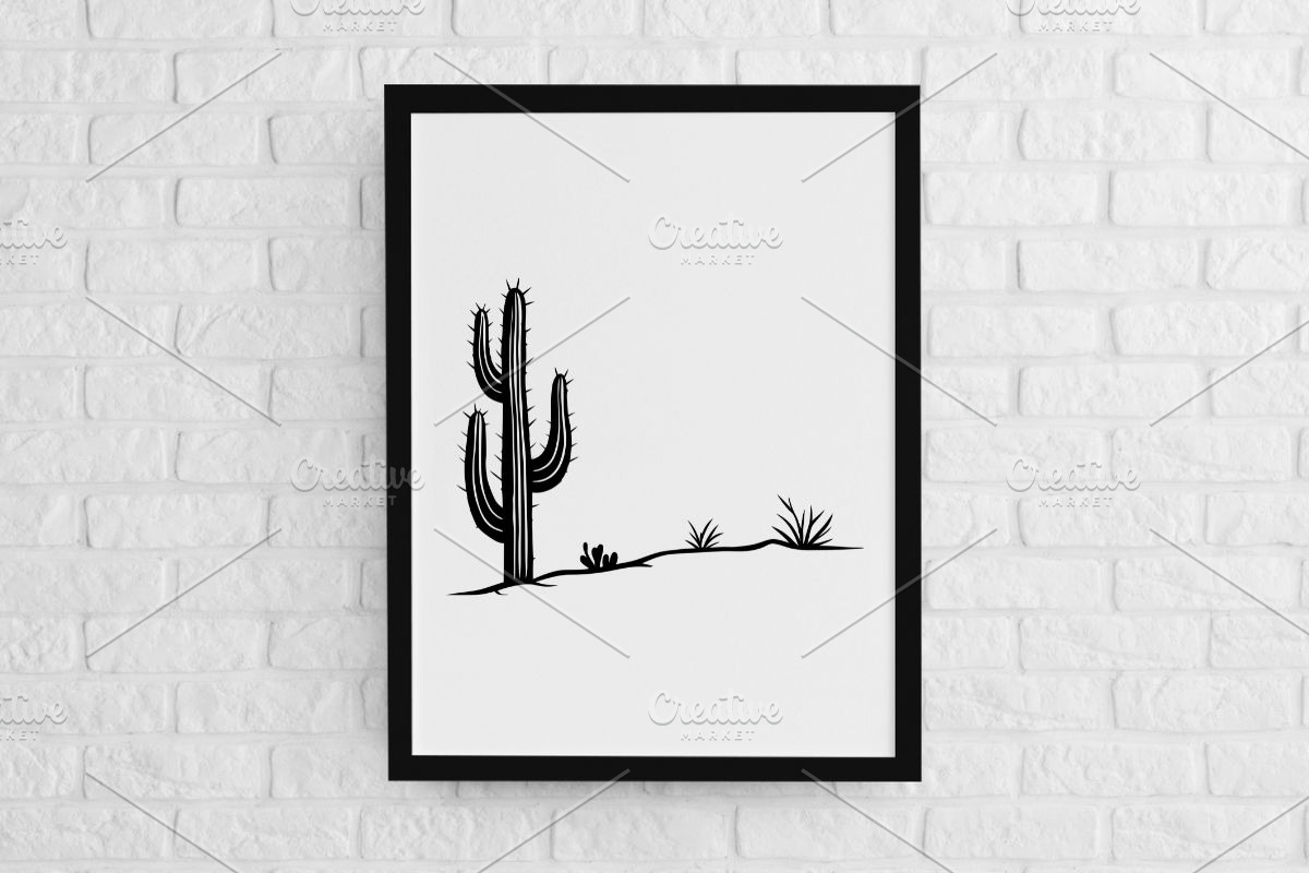 Cactus Silhouette SVG, an Object Illustration by newminddesign (Photo 2 of 3)