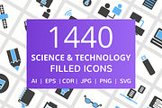 1440 Technology Filled Icons, an Outline Icon by IconBunny