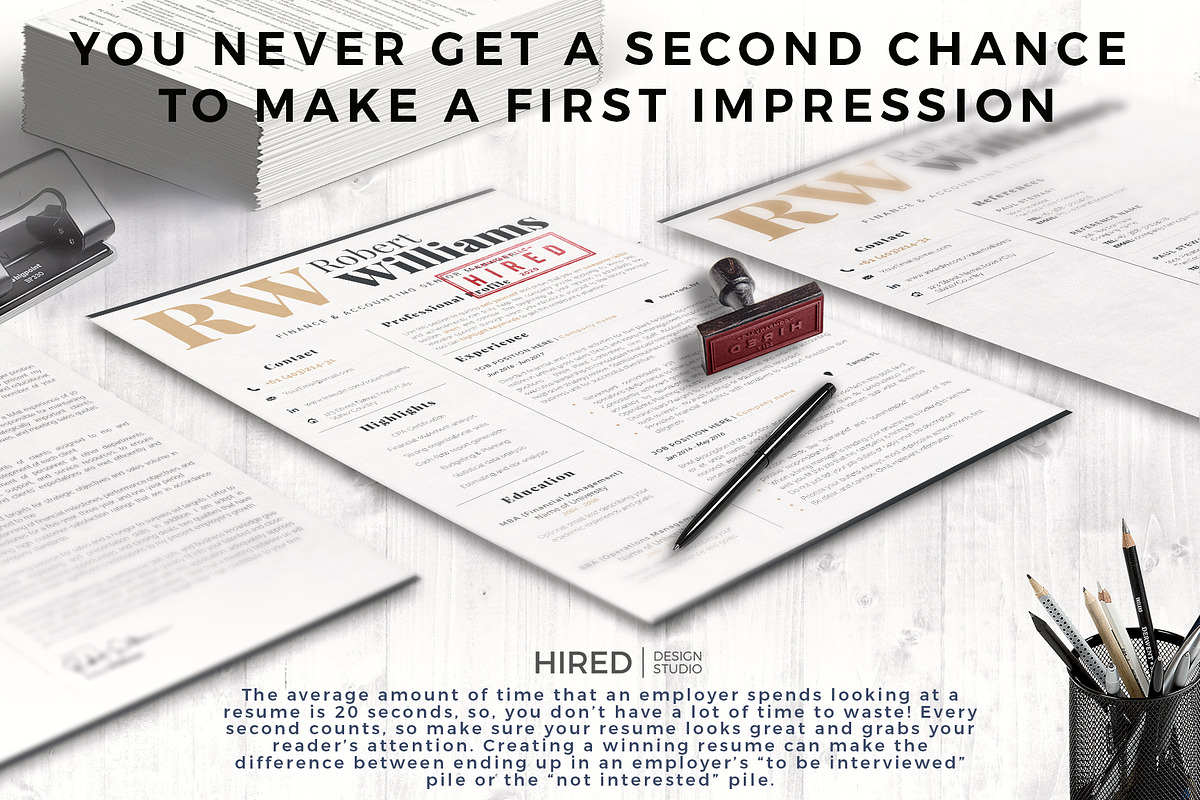 Accountant Sales Resume Cover Letter, a Resume Template by HIRED Design Studio (Photo 6 of 10)