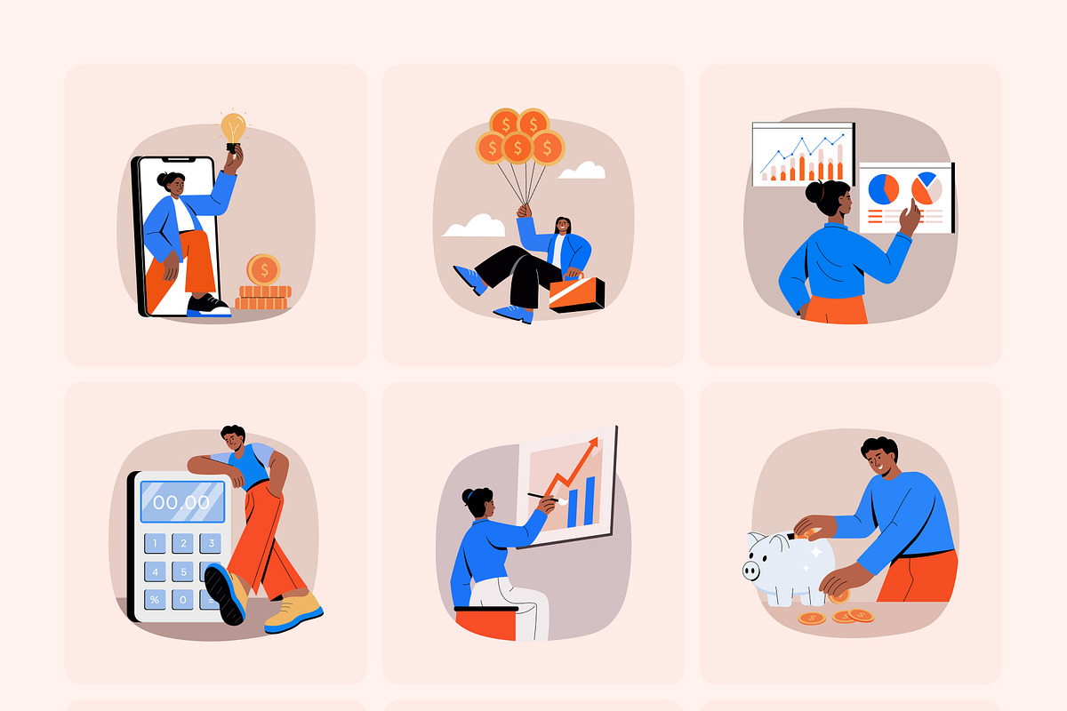 Skill Growth Illustration Art Set, a Finance Illustration by Creative Stall (Photo 8 of 9)