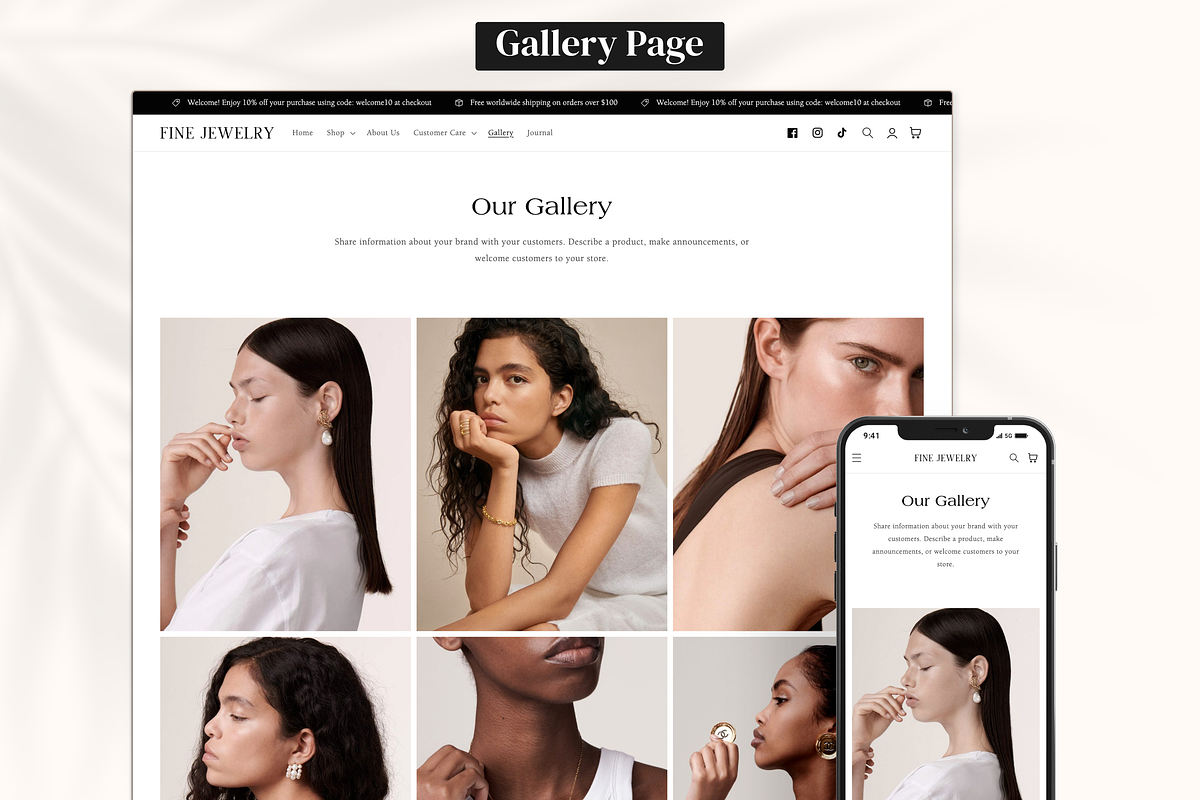 Fine Jewelry - Elegant Shopify Theme, a Shopify Template by InspiredTheme (Photo 4 of 9)