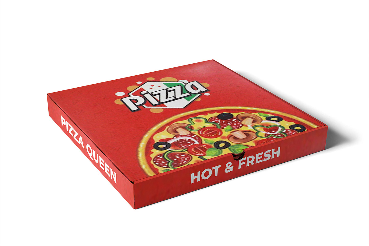 Pizza Box Mockup, a Packaging Mockup by mockupbuys (Photo 7 of 11)