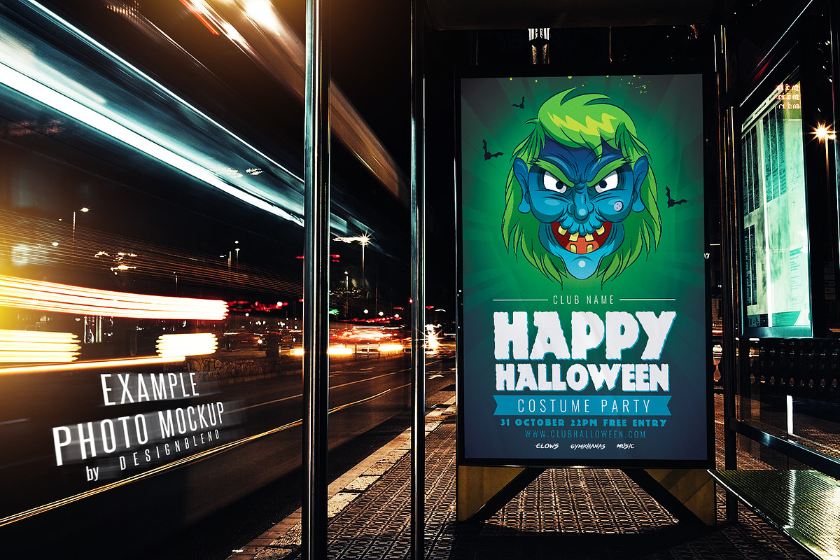 Halloween Costume Party Flyer - PSD, a Flyer Template by designblends@gmail.com (Photo 3 of 3)