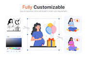 Pregnant Woman Icons, a Duotone Icon by Vectors Market (Thumbnail 3 of 13)
