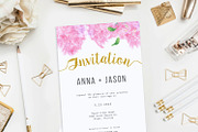 Pink Lilac Watercolor Wedding Invite, an Invitation Template by Love Design (Thumbnail 3 of 7)