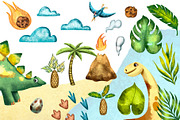 My Friends Dinosaurs - Clip Art Set, an Animal Illustration by Mashamashastu (Thumbnail 3 of 12)