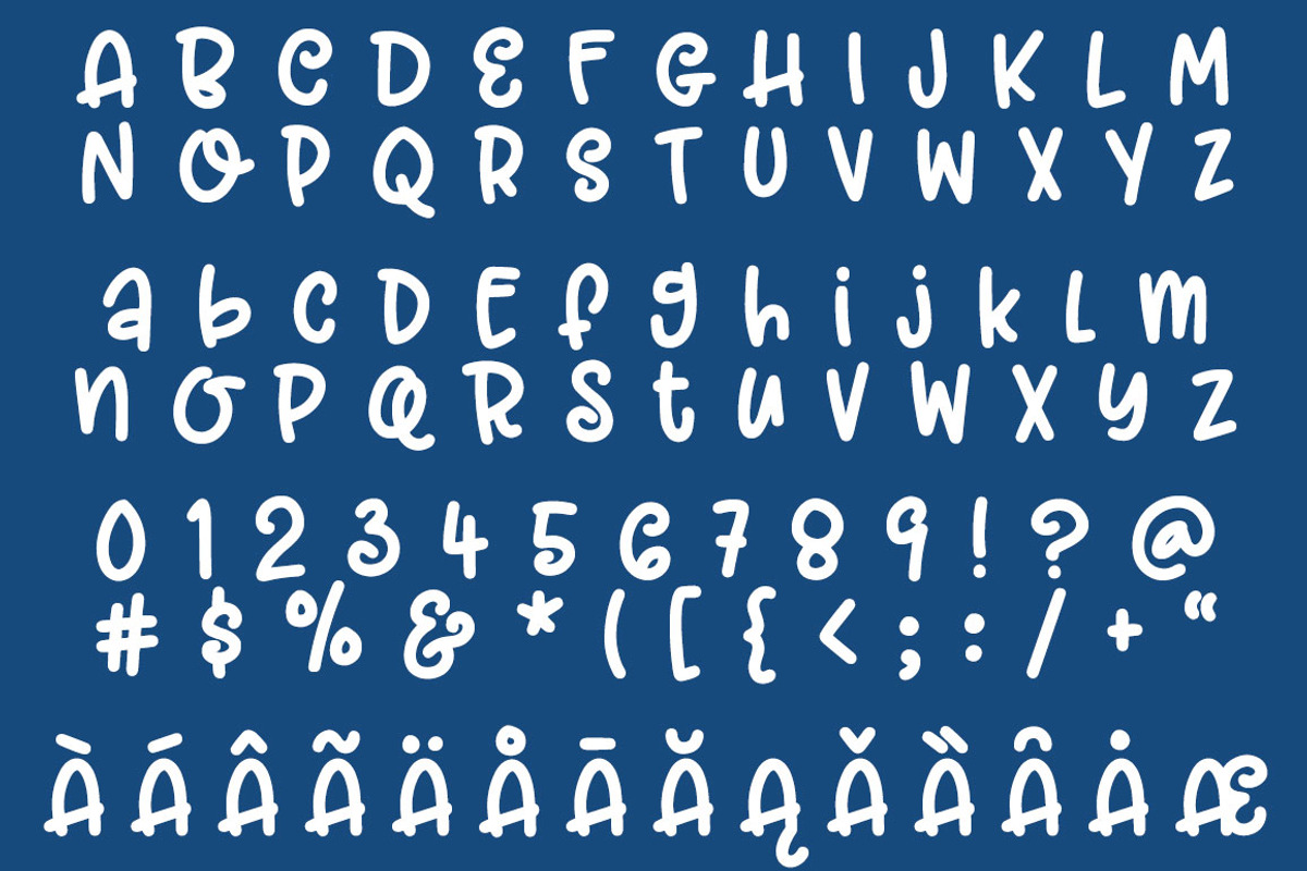 Garlic Butter: a tasty fun font! preview 2