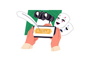 Hands booking tickets online set, a Person Illustration by PaperTrident (Thumbnail 3 of 7)