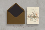 Greeting Card Mockup A7 . Moody Wine, a Product Mockup by tomodachi studio (Thumbnail 4 of 7)