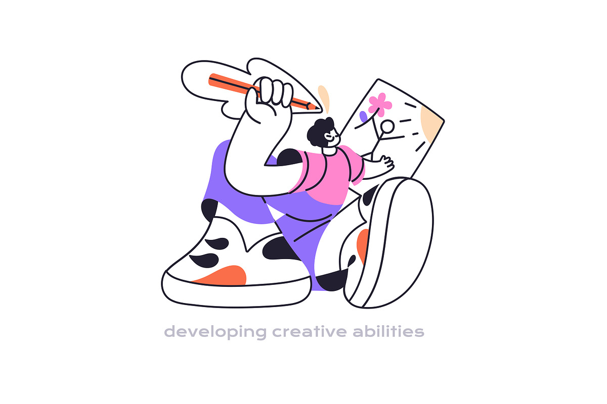 Personal development concept set, a Person Illustration by PaperTrident (Photo 3 of 27)