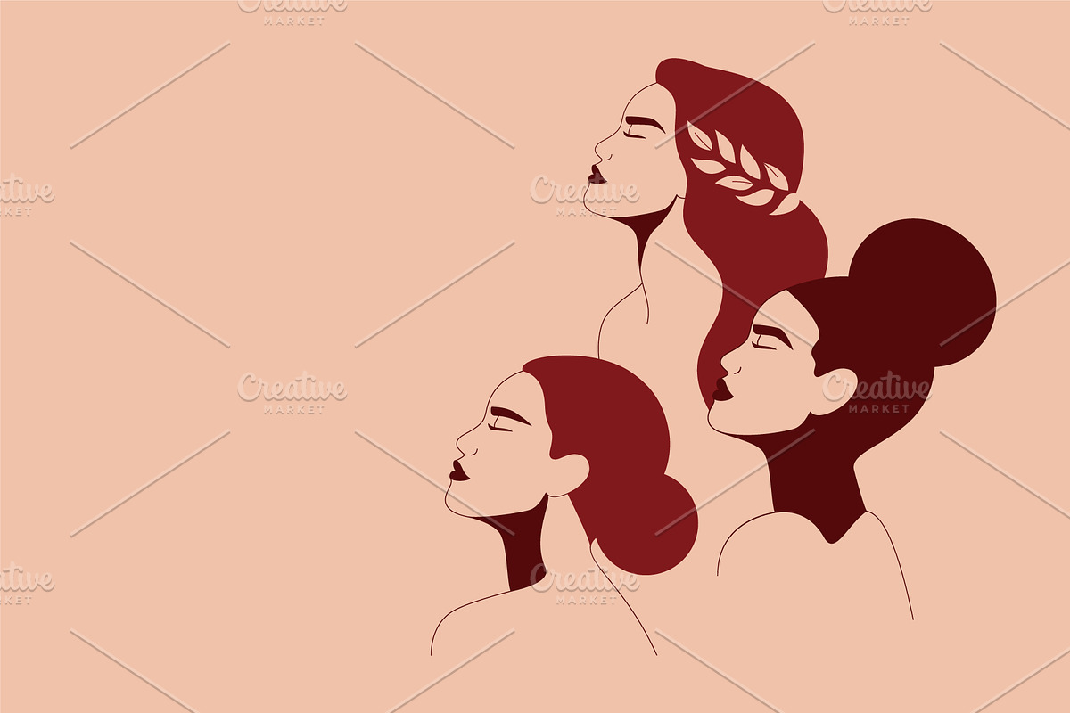 International Women's Day Cards, a Person Illustration by Mary Long (Photo 3 of 6)