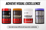 2lb Whey Protein Jar Mockup B1-Pro, a Packaging Mockup by Design Warlord (Thumbnail 9 of 16)