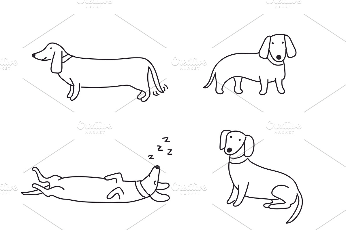 Cute doodle dogs (big collection), an Animal Illustration by Liz Pengilley Studio (Photo 8 of 23)