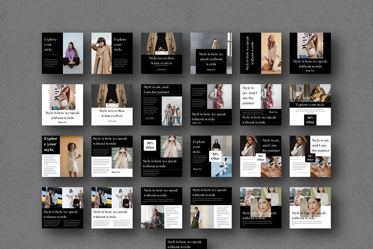 Aesthetic Instagram Templates Canva, a Social Media Template by Pixel Blend (Photo 4 of 7)